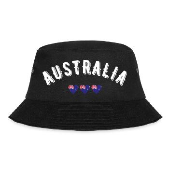 Australien - Bucket Hat - Schwarz - Vorne - Lela (165cm)