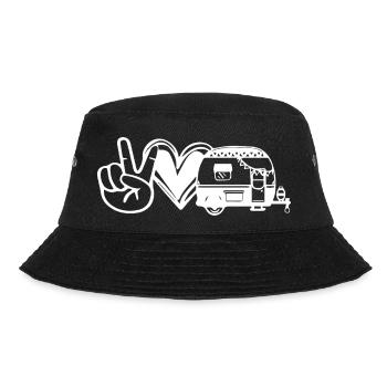 Camping - Bucket Hat - Schwarz - Vorne - Lela (165cm)