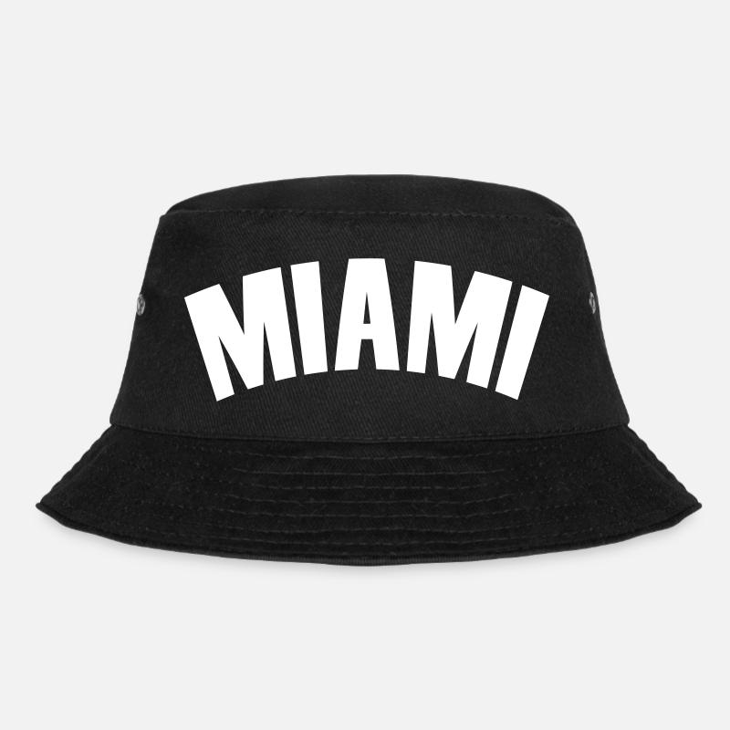 miami shirt - Bucket Hat - Schwarz