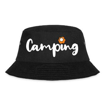 Camping Blume Urlaub Blüte Frühling Saison - Bucket Hat - Schwarz - Vorne - Lela (165cm)