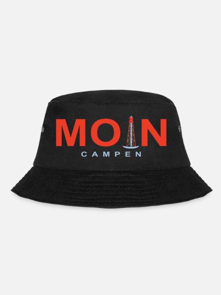 Moin Campen, Krummhörn, Nordseeküste, Deutschland - Bucket Hat - Schwarz