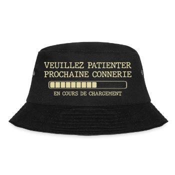 Veuillez patienter prochaine connerie - Bob - noir - Devant - Lela (165cm)