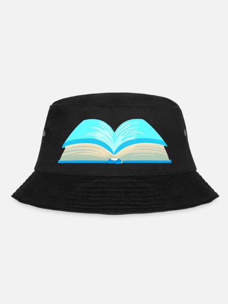 Buch Lesen Geschenk Leser Buchliebhaber Bücher - Bucket Hat - Schwarz