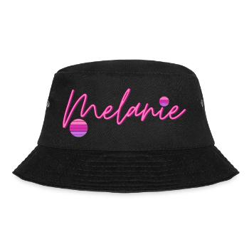 Melanie Vorname - Bucket Hat - Schwarz - Vorne - Lela (165cm)