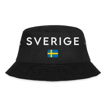 Flagge von Schweden, schwedischer Stolz - Bucket Hat - Schwarz - Vorne - Lela (165cm)