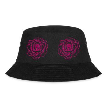 Flower Blume Pflanze - Bucket Hat - Schwarz - Vorne - Lela (165cm)
