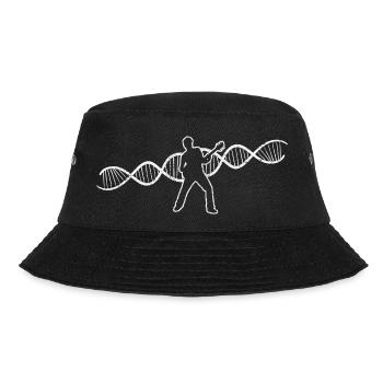 Gitarre Zupfinstrument Gitarrist Musikinstrument - Bucket Hat - Schwarz - Vorne - Lela (165cm)