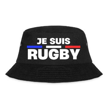 Tee shirt Je suis Rugby Cadeau humoristique - Bob - noir - Devant - Lela (165cm)