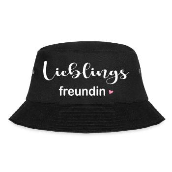 Lieblingsfreundin - Bucket Hat - Schwarz - Vorne - Lela (165cm)