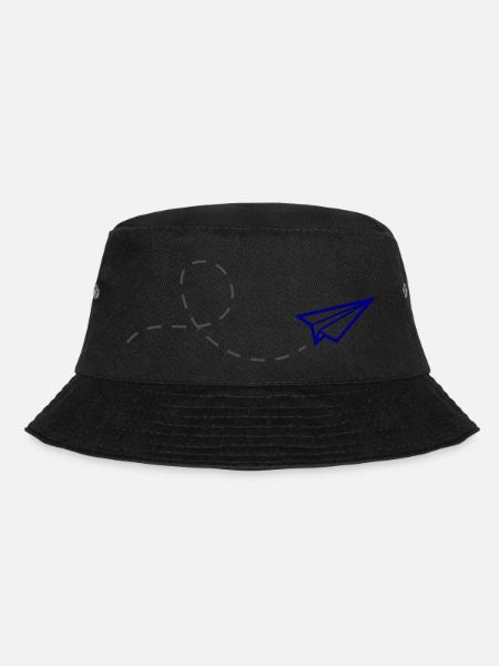 papierflieger - Bucket Hat - Schwarz