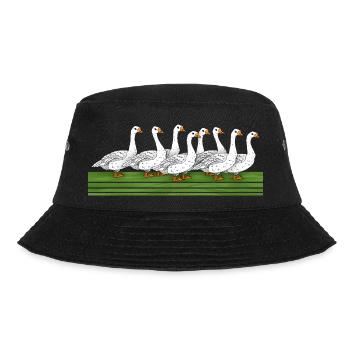 Geese - Bucket Hat - black - Front - Lela (165cm)