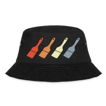 Painting Brush - Bucket Hat - black - Front - Lela (165cm)