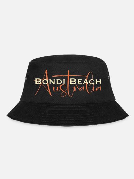 Bondi Beach Australia vintage style - Bucket Hat - Schwarz