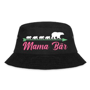 Mutter Mama Bär - Bucket Hat - Schwarz - Vorne - Lela (165cm)