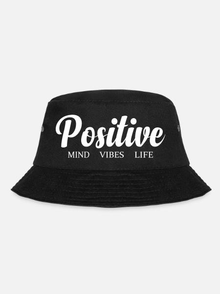Positive Schwingungen Leben - Bucket Hat - Schwarz