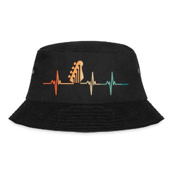 Heartbeat Guitar - Bucket Hat - black - Front - Lela (165cm)