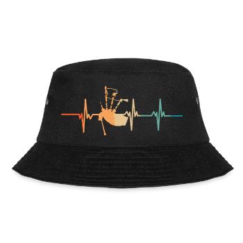 Herzschlag des Dudelsacks - Bucket Hat - Schwarz - Vorne - Lela (165cm)