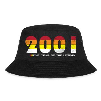 Vintage 2001 - The Year of the Legend - Retro 23 - Bucket Hat - black - Front - Lela (165cm)