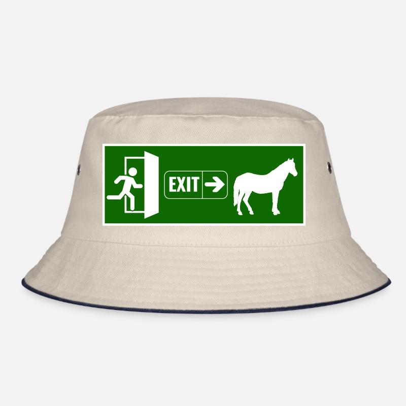 Exit raus zum pferd Bucket Hat