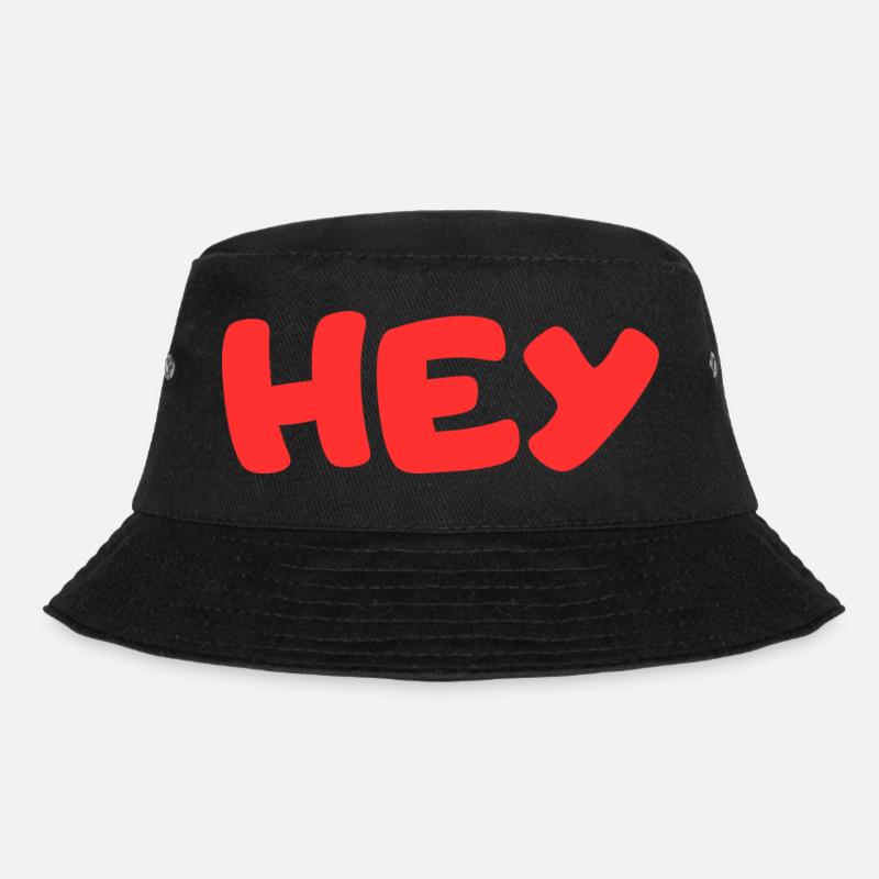 HEY - Bucket Hat - black