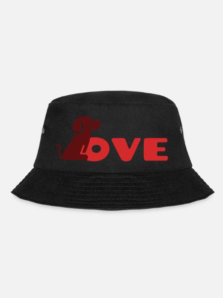 Hundeliebe - Bucket Hat - Schwarz