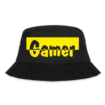 Gamer - Bucket Hat - Schwarz - Vorne - Lela (165cm)