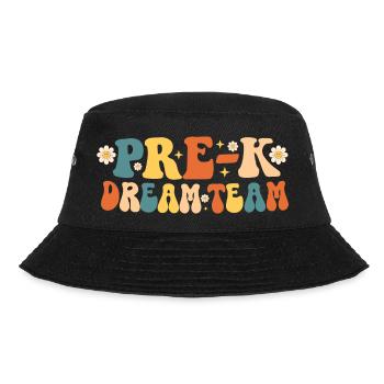 Pre-k Dream Team Retro Groovy - Bucket Hat - Schwarz - Vorne - Lela (165cm)