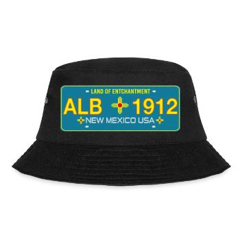 New Mexico Nummernschild Albuquerque - Bucket Hat - Schwarz - Vorne - Lela (165cm)
