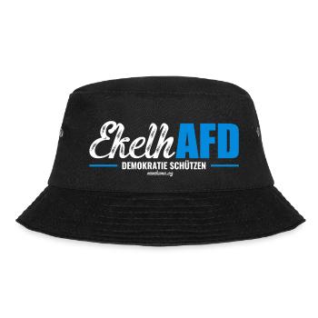 Mimikama EkelhAFD - Bucket Hat - Schwarz - Vorne - Lela (165cm)