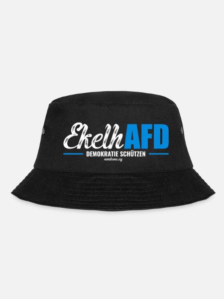 Mimikama EkelhAFD - Bucket Hat - Schwarz