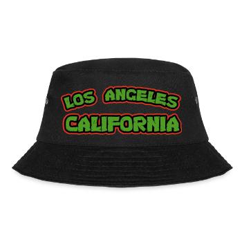 Los Angeles, Kalifornien - Bucket Hat - Schwarz - Vorne - Lela (165cm)