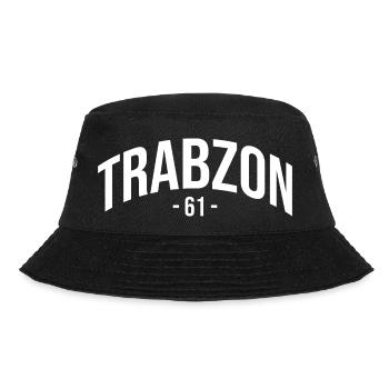 61 Trabzon Türkei Turkiye Geschenk Urlaub TR Türk - Bucket Hat - Schwarz - Vorne - Lela (165cm)