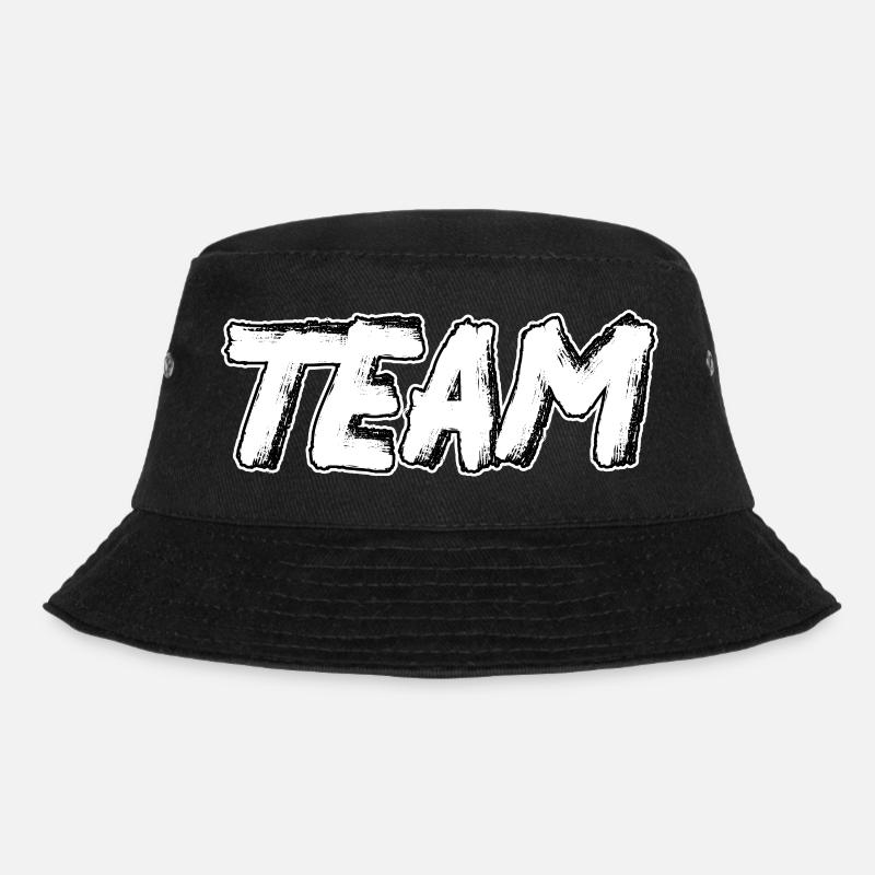 Team, #team - Bucket Hat - Schwarz