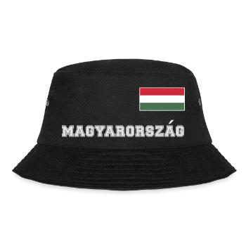 Hungary Jersey Look – MAGYARORSZÁG - Flag Flag - Bucket Hat - black - Front - Lela (165cm)