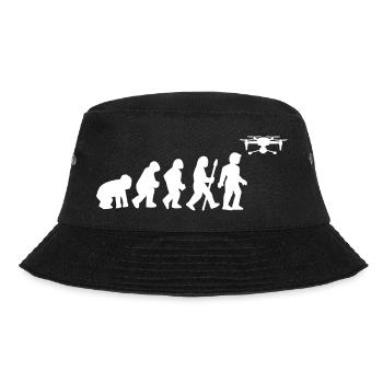 Drohnenpilot Evolution Quadrocopter - Bucket Hat - Schwarz - Vorne - Lela (165cm)