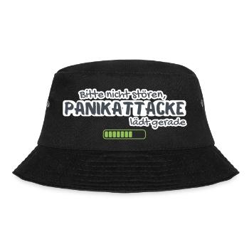 Please do not disturb, panic attack is just loading anxiety - Bucket Hat - black - Front - Lela (165cm)