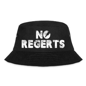 No Regrets Body Art Tattoo Artwork Skin Artist - Bucket Hat - black - Front - Lela (165cm)