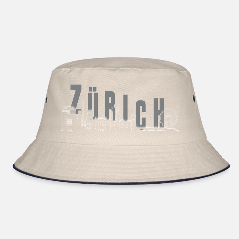 Zurich Skyline Bucket Hat