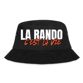 Hiking is life. Humour, passion, hiking - Bucket Hat - black - Front - Lela (165cm)