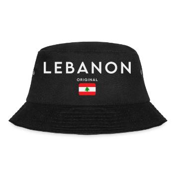 Flagge des Libanon, Libanesischer Stolz - Bucket Hat - Schwarz - Vorne - Lela (165cm)