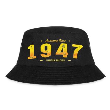 Vintage 1947 Limited Edition - 78th Birthday - Bucket Hat - black - Front - Lela (165cm)