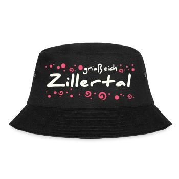 Zillertal Ortschaft - Bucket Hat - Schwarz - Vorne - Lela (165cm)