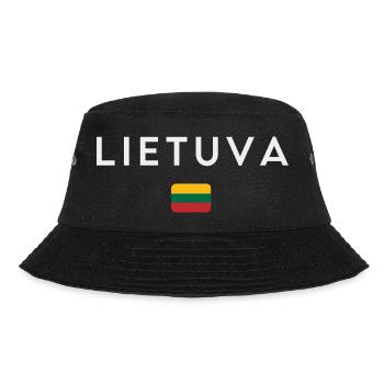 Litauische Flagge, Litauischer Stolz - Bucket Hat - Schwarz - Vorne - Lela (165cm)