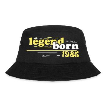 legend born 1985 Geburtstagsgeschenk Jahrgang 1985 - Bucket Hat - Schwarz - Vorne - Lela (165cm)