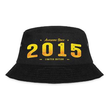 Awesome Since 2015 - 10. Geburtstag Limited Edition - Bucket Hat - Schwarz - Vorne - Lela (165cm)