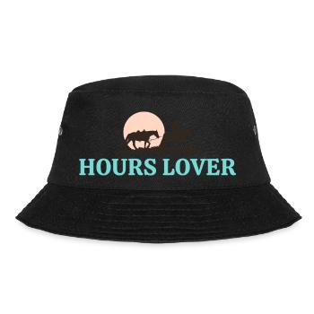 Pferdefreunde - Reiten - Reiter - Bucket Hat - Schwarz - Vorne - Lela (165cm)