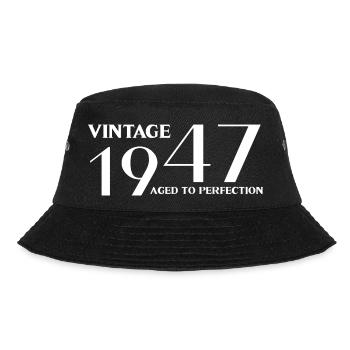 Vintage 1947 aged to perfection - Bucket Hat - black - Front - Lela (165cm)