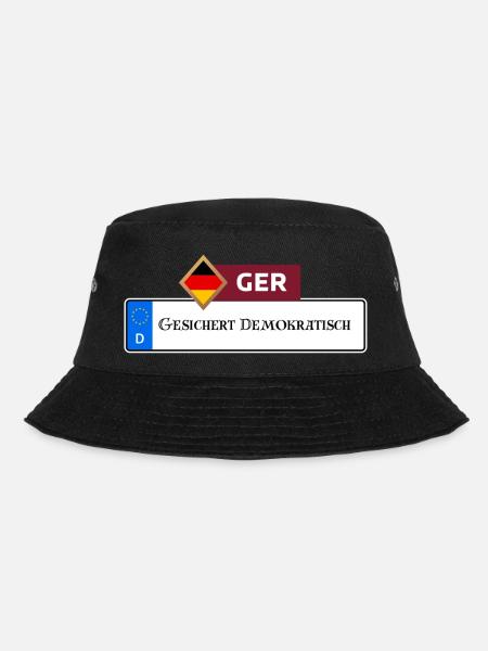 Secured Democratic 2.0 | Gift - Bucket Hat - black