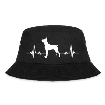 Boxer Chien Heartbeat ECG - Bob - noir - Devant - Lela (165cm)