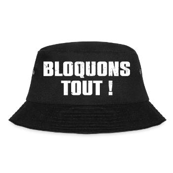 Let's Block Everything! September 10th Blockade Movement - Bucket Hat - black - Front - Lela (165cm)